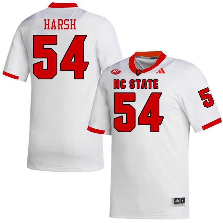 NC State Wolfpack #54 Sabastian Harsh College Football Jerseys Stitched-White